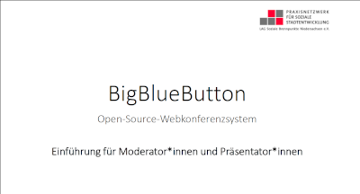 Moderator*innen Einführung BigBlueButton